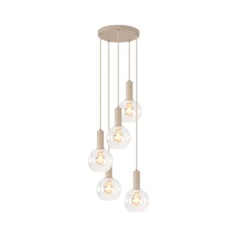 Lustră suspendată AERA SP5, KL115011, 5xE27, bej