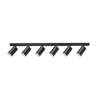 Spot mobil AERO 6 SPOT B, 171043, 6xGU10, negru