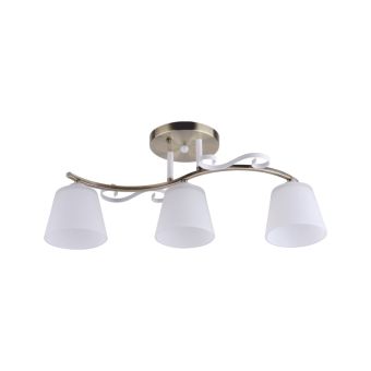 Candelabru ANITA 3, LY-3103, 3xE27, alb, bronz antichizat