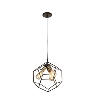 Suspensie ATOM SP3, KL6336, 3xE27, negru, auriu