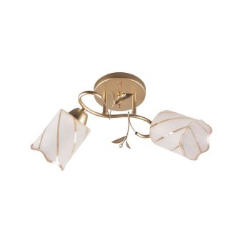 Candelabru CRETA 2, LY-3381, 2xE27, alb, auriu