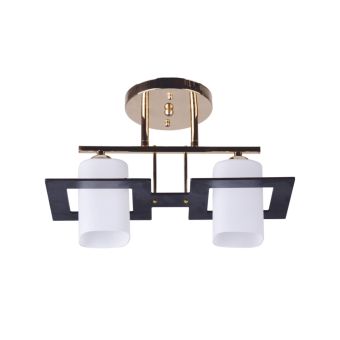 Candelabru CUBE 2, LY-3105, 2xE27, alb, wenge, auriu