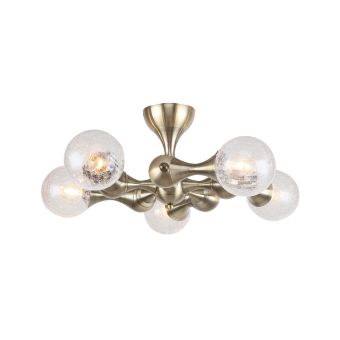 Candelabru CYCLONE 5, KL105000, 5xE14, alamă antichizată