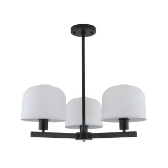 Lustră DARLING 3 B, KL103024, 3xE27, negru, alb