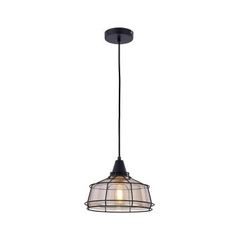 Suspensie FACTORY SP1, 111008, 1xE27, ambra, negru