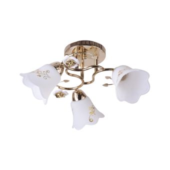 Candelabru FUCSIA 3, LY-3095, 3xE27, alb, auriu