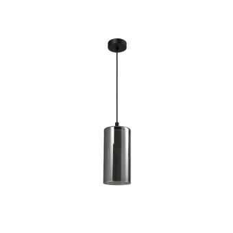 Suspensie GLASSY SP1, KL111144, 1xG9, negru, fumuriu