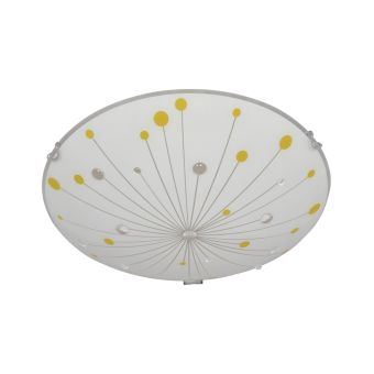 Plafonieră HALLEY D400, KL8027, 2xE27, alb, multicolor