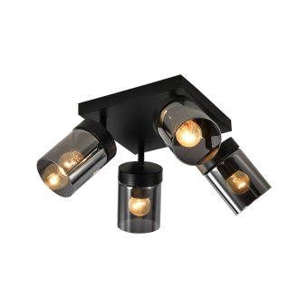 Plafonieră HAZY PL4, KL164008, 4xE27, negru