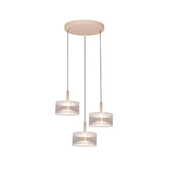 Lustră LED HOOP SP3, KL142112, 24W, 4000K, transparent, bej