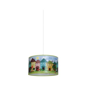 Suspensie HOUSE SP1, KL6595, 1xE27, alb, multicolor