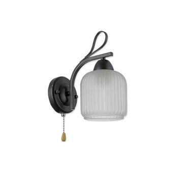 Aplică KEO AP1, KL101086, 1xE27, alb, negru