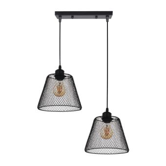 Suspensie LOANA SP2 B, KL112006, 2xE27, negru