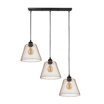 Suspensie LOANA SP3 G, KL113040, 3xE27, auriu