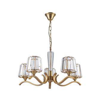 Lustră  LUMA 5, KL105016, 5xE14, transparent, cupru
