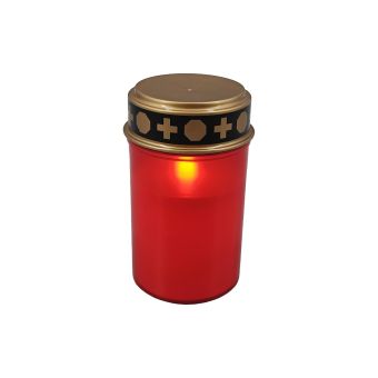 Candelă LUME R, KL192002, roșu, auriu, negru