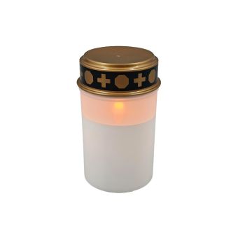 Candelă LUME W, KL192003, alb, auriu, negru