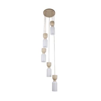 LUSTRĂ  LUMIERE SP5, 115010, 5XE27, BEJ