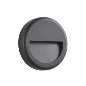 Aplică LED LUNERA R, KL121052, 4W, 3000-4000-6500K, gri
