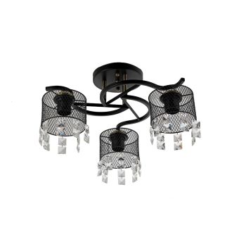 Lustră  LUSTROS PL3, KL100085, 3xE27, negru