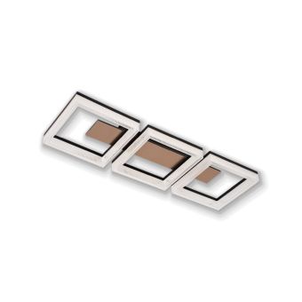 LUSTRĂ LED LUXE PL3, KL140051, 24W, 3000/4000/6500K, TRANSPARENT, AURIU