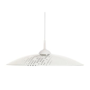 Suspensie MERLIN D400-S, KL6069, 1xE27, alb, negru
