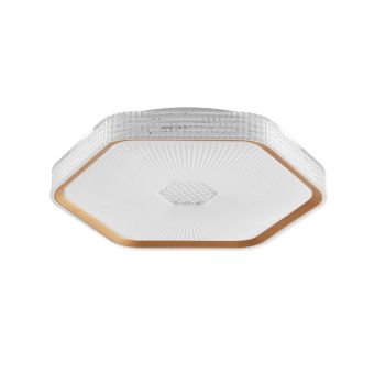 PLAFONIERĂ LED MOZAIK 36W, KL151168, 36W, 3000/4000/6500K, ALB, AURIU, ALB