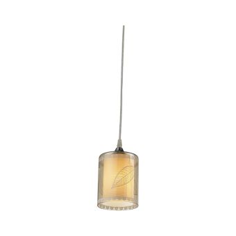 Suspensie NATURA SP1, LY-3236, 1xE27, ambra, alb