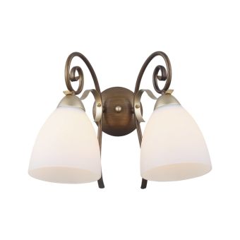 Aplică NOBILE AP2, KL6400, 2xE27, alb, auriu, bronz