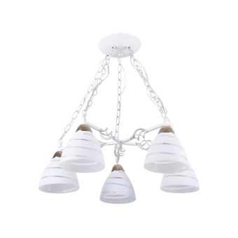 Lustră NOVARA 5, LY-3230, 5xE27, alb antichizat