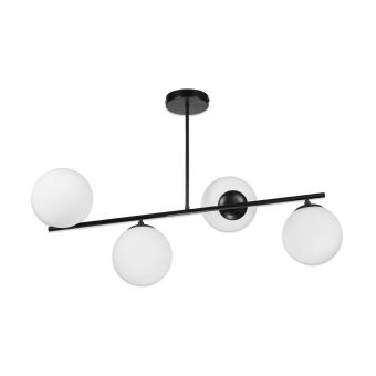 Lustră NURAY PL4 B, KL100068, 4xE27, negru