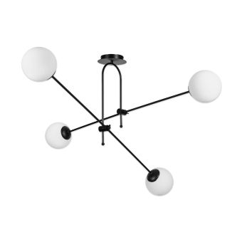 Lustră NURAY SP4 B, KL114007, 4xE27, negru