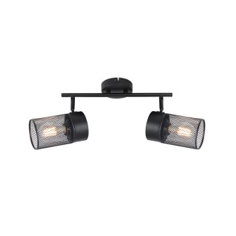 Spot OBSCUR AP2, KL162027, 2xE27, negru