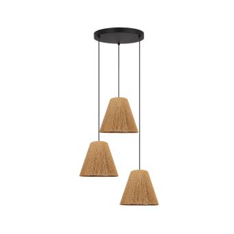 Lustră ORGANIC SP3, KL113028, 3xE27, bej, negru