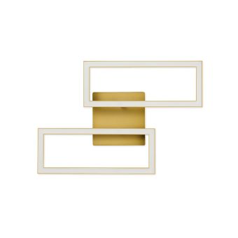 LUSTRĂ LED PANE PL2 G, KL140041, 16W, 4000K, ALB, AURIU