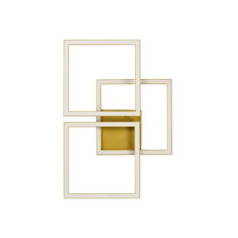 LUSTRĂ LED PANE PL3 G, KL140043, 24W, 4000K, ALB, AURIU