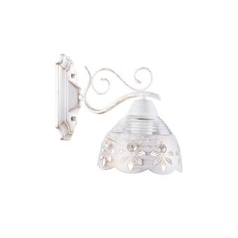 Aplică PREGO AP1, LY-3202, 1xE27, alb patinat