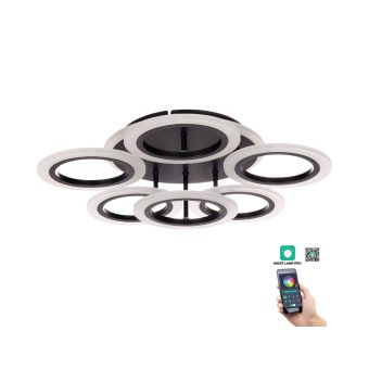 Plafonieră LED PRIMUS PL6, KL151059, 73W, 3000-6500K, negru
