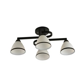 Candelabru PROTON PL4, KL100046, 4xE27, alb mat, negru