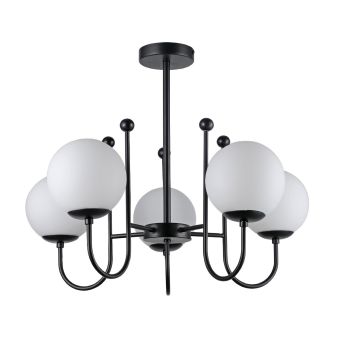 Lustră REGAL 5 B, KL105013, 5xE27, negru