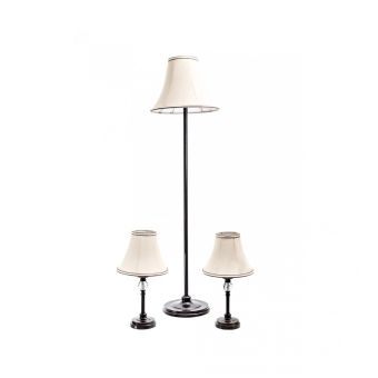 Lampadar și veioze SET VIPER, LY-4026, 1xE27, bej, brun