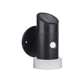 Aplică solară LED SOLIS, KL190000, 1W, 6500K, negru