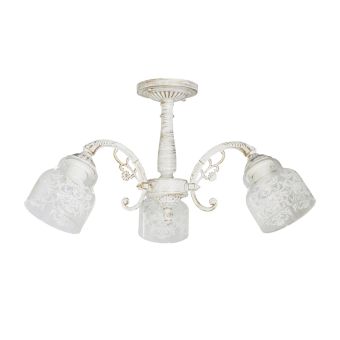 Lustră STING 3, LY-3207, 3xE27, alb cu auriu