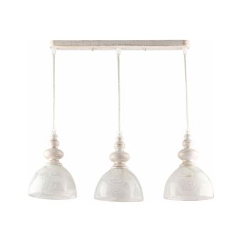 Candelabru SUKI 3, LY-3368, 3xE27, alb, auriu