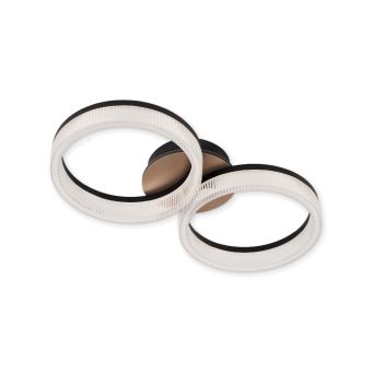 LUSTRĂ LED SUNSET PL2, KL140053, 24W, 3000/4000/6500K, TRANSPARENT, AURIU