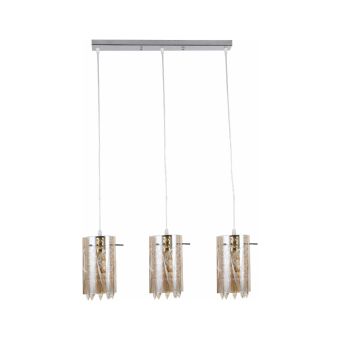 Suspensie SWALL SP3, LY-3393, 3xE27, crom, ambra