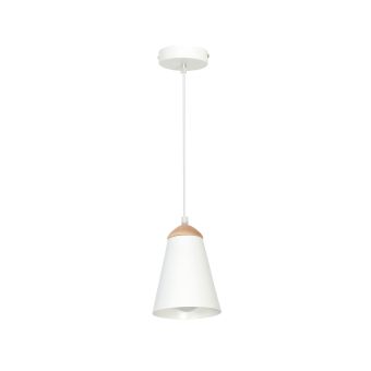 Suspensie SWEDEN SP1 ALB, KL6523, 1xE27, alb, natur
