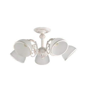 Candelabru TINA 5, LY-3270, 5xE27, alb, auriu
