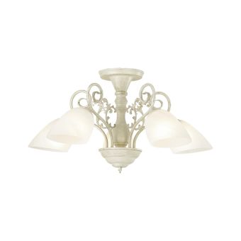 Candelabru TRIESTE 5, KL6185, 5xE27, alb, auriu