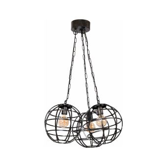 Lustră TRIGLOB 3, KL113003, 3xE27, negru